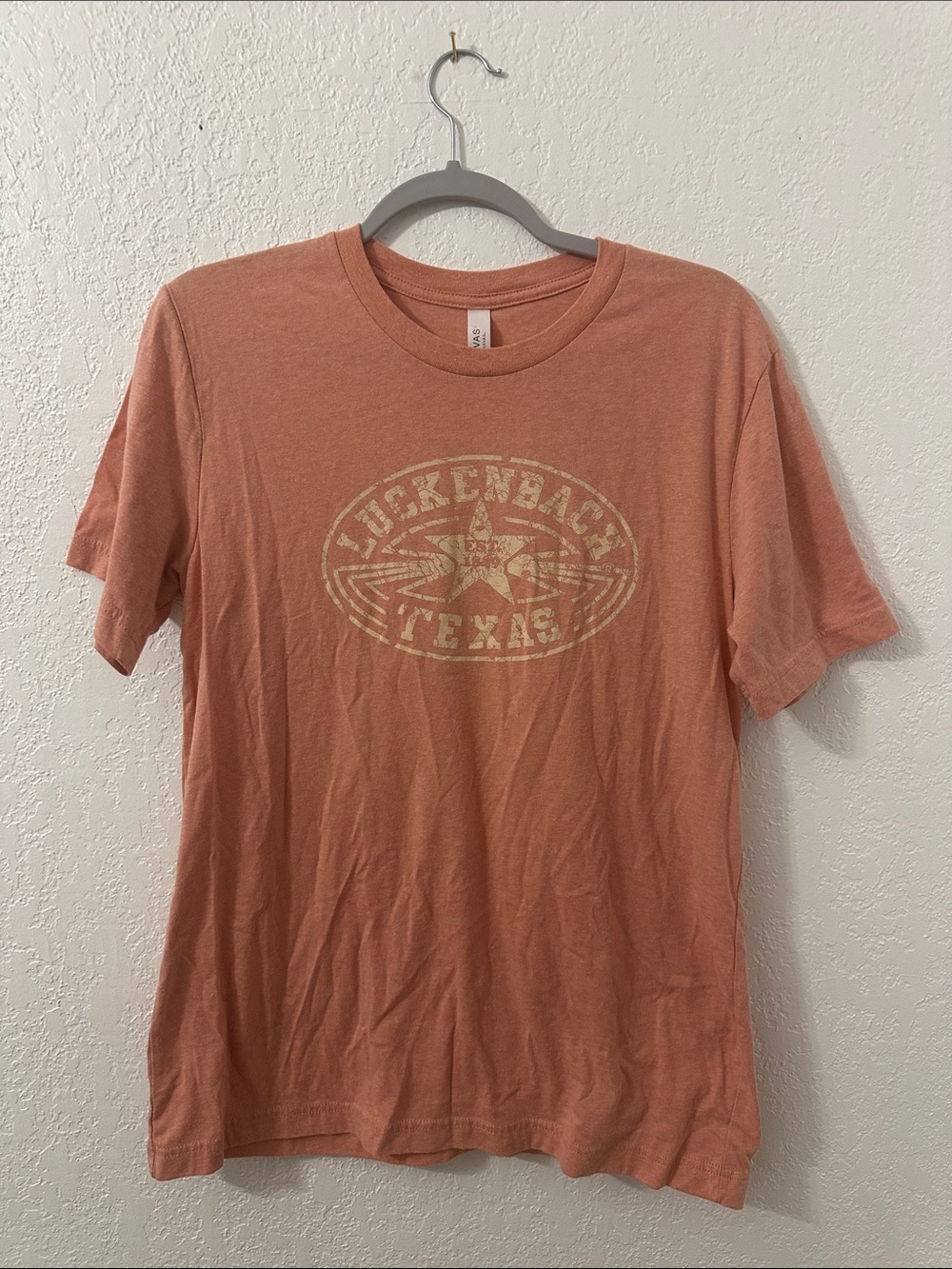 Rustic Orange Luckenbach Texas Graphic Short-Sleeve Tee